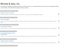 Tablet Screenshot of blog.perroneandsons.com